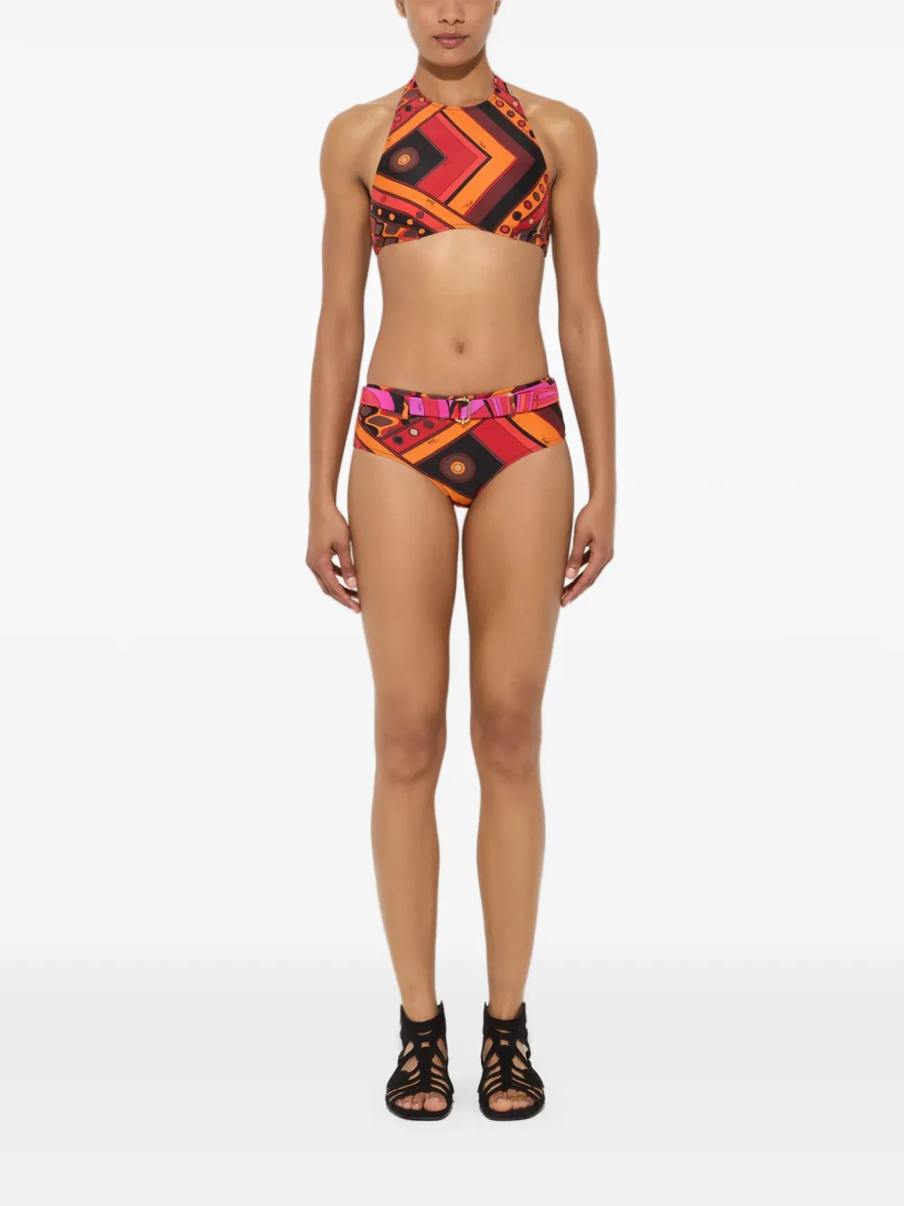 PUCCI Bikinislip met Vivara-print Oranje