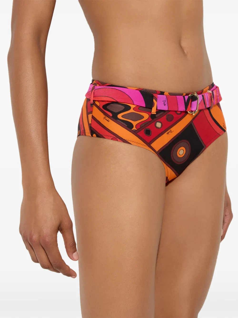 PUCCI Bikinislip met Vivara-print Oranje