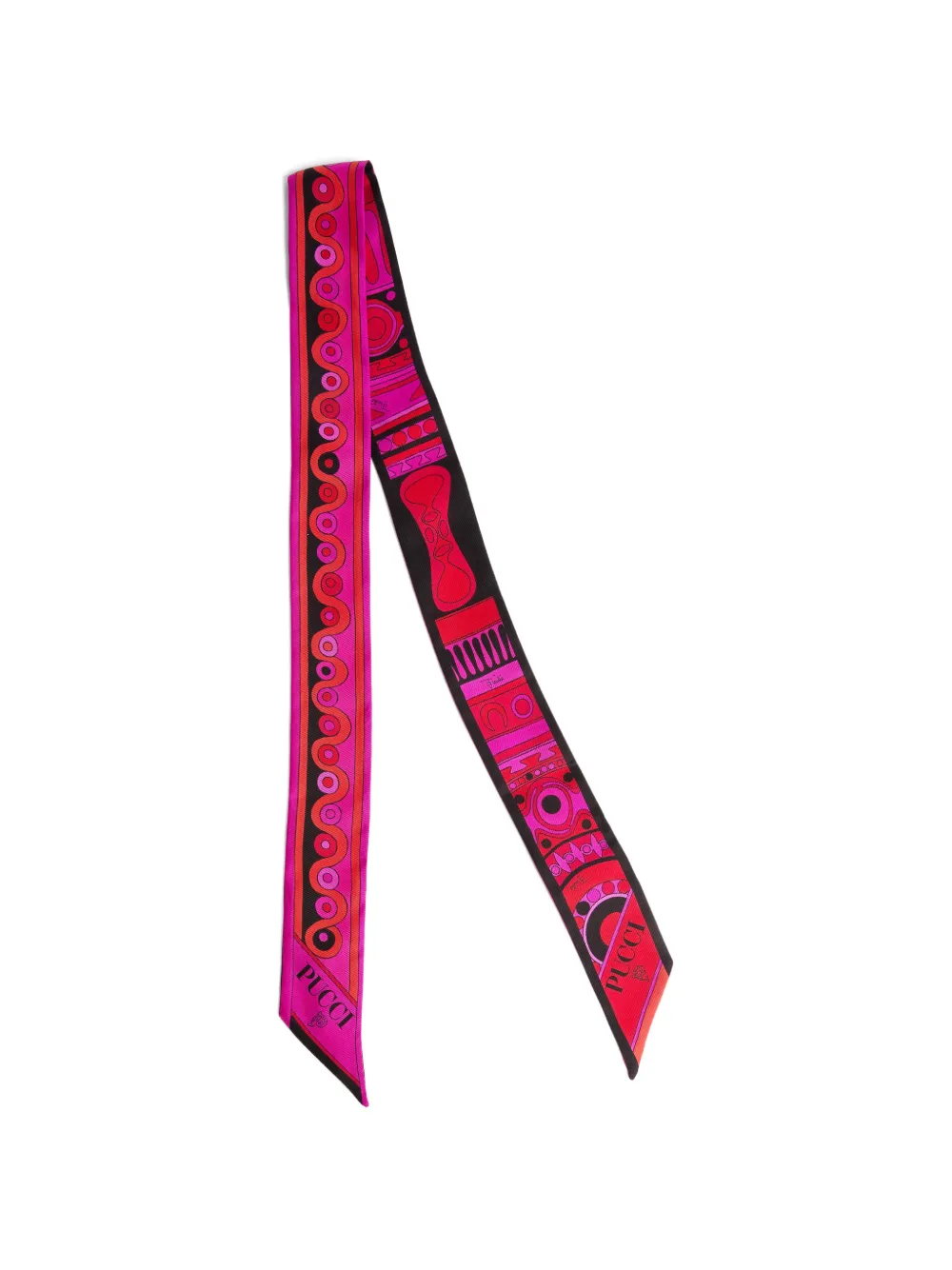 PUCCI mixed-print silk twill - Rosa