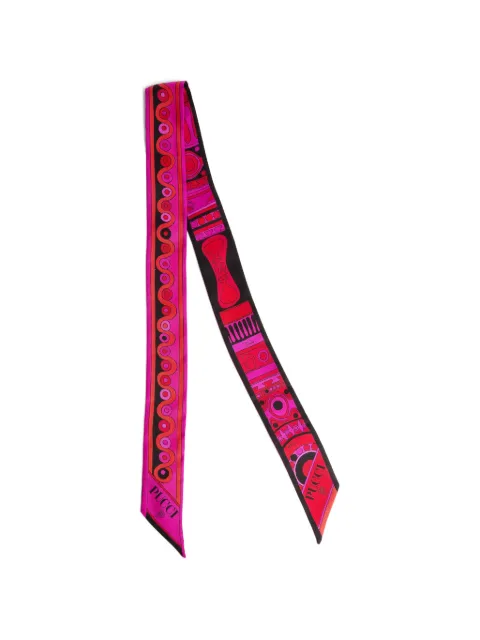 PUCCI mixed-print silk twill
