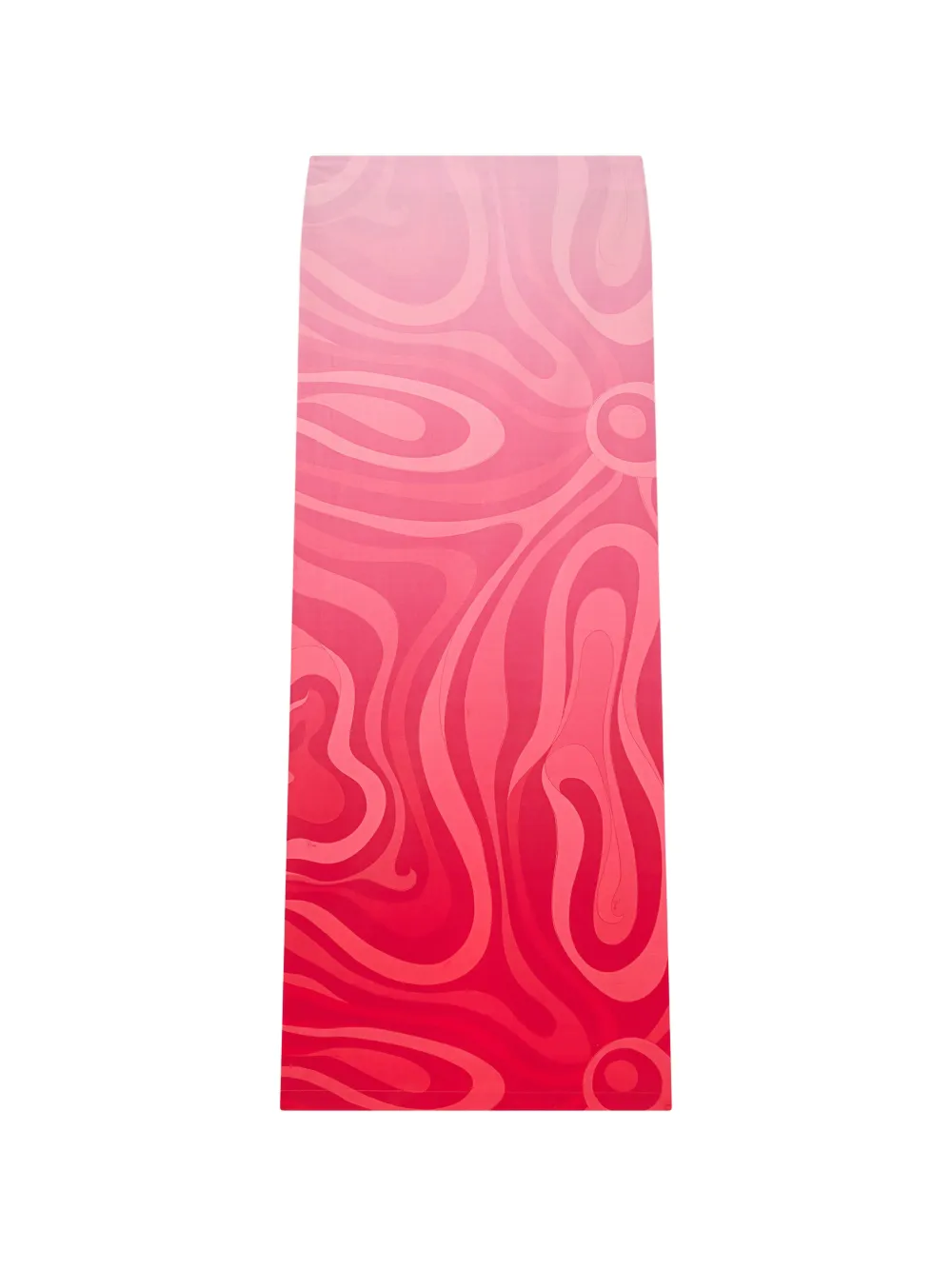 PUCCI Marmo dégradé print popeline skirt - Rosso