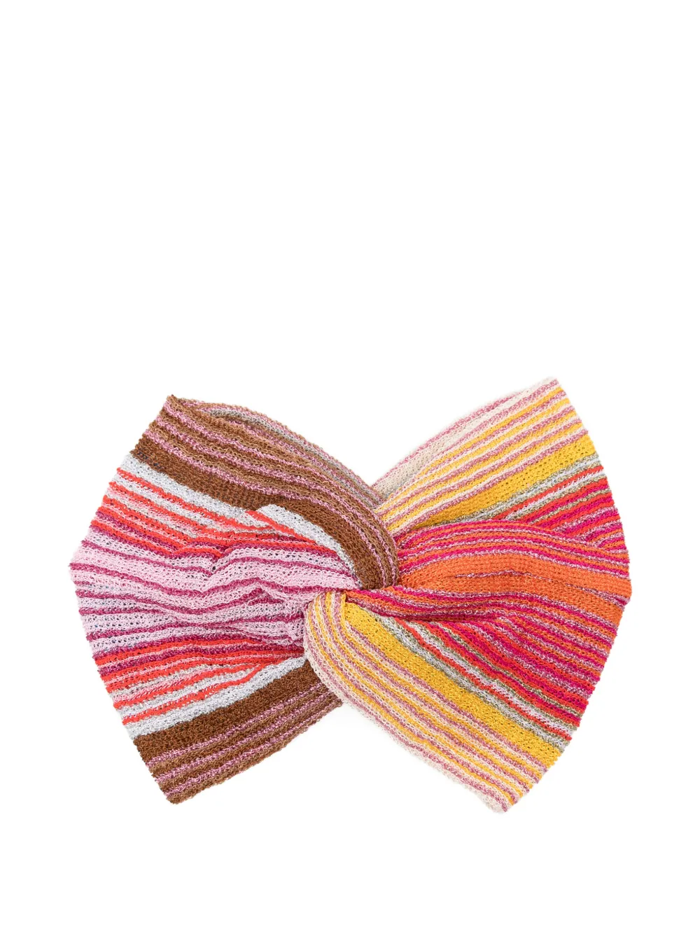 Missoni striped twist-detail headband - Rosso