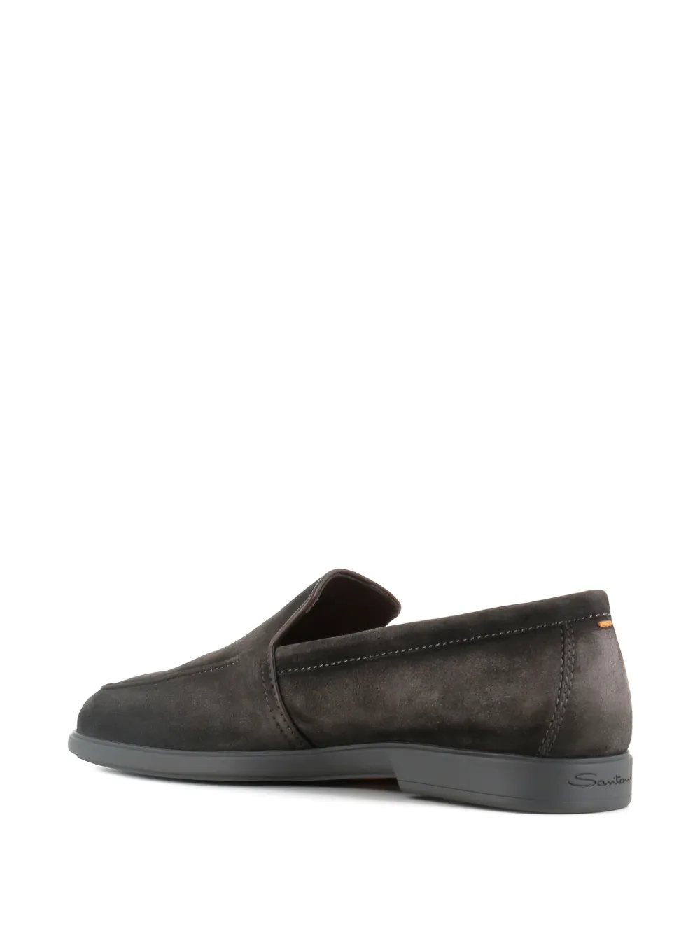Santoni suede loafers Grijs