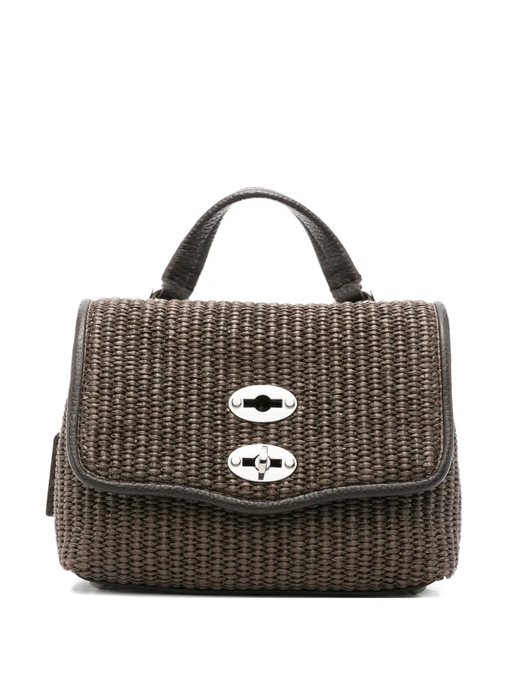 Zanellato mini Postina Vimini woven tote bag - Brown