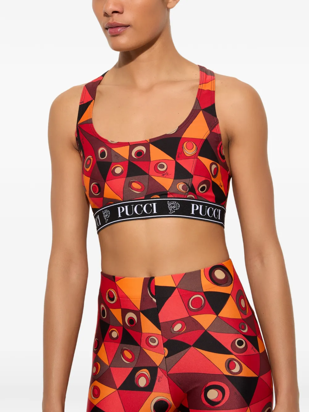 PUCCI Top met Occhi-print Rood