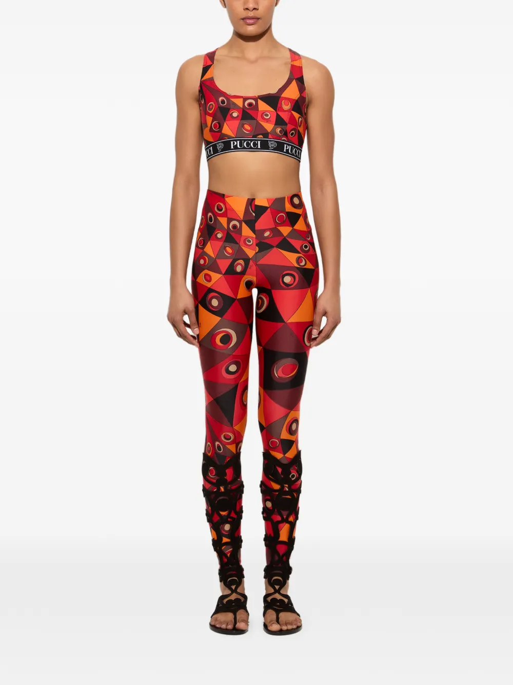 PUCCI Top met Occhi-print Rood