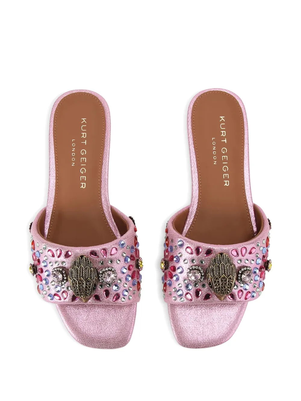 Kurt Geiger London Kensington flat sandals Roze