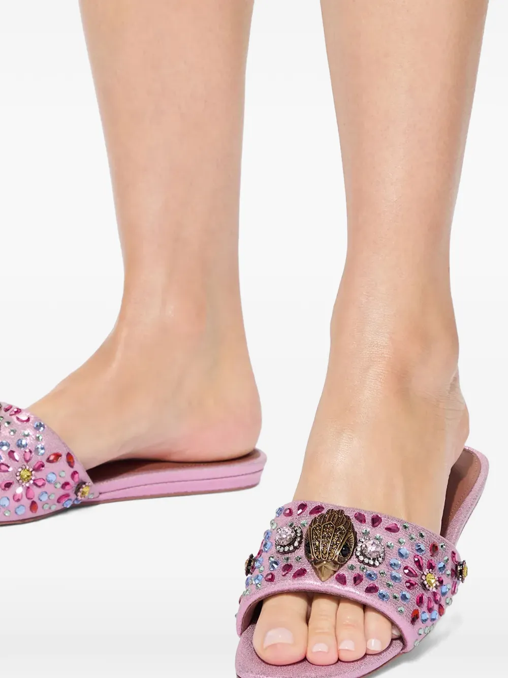 Kurt Geiger London Kensington flat sandals Roze