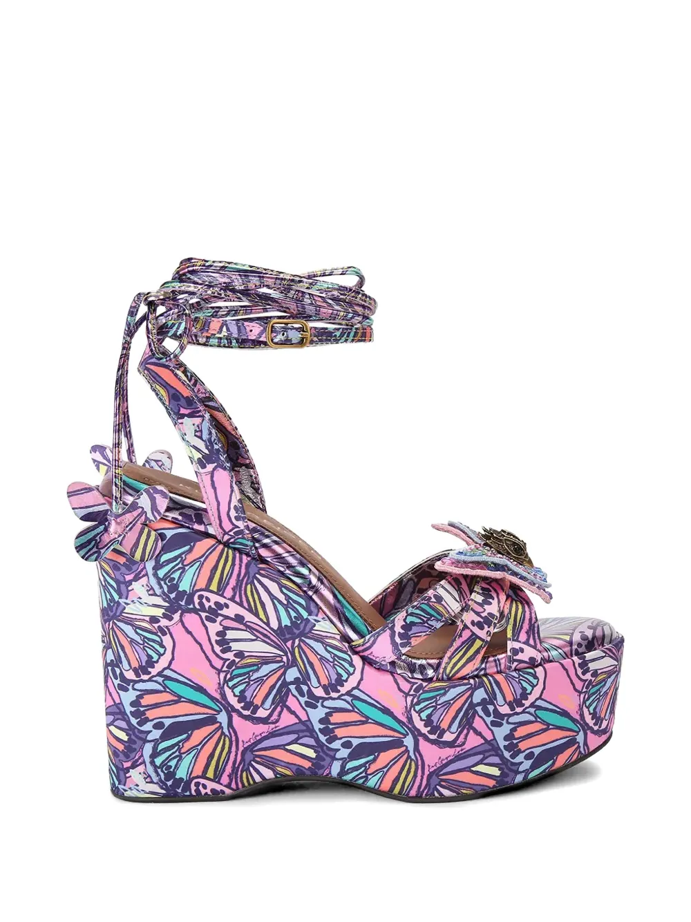 Kurt Geiger London Butterfly wedge sandals Roze