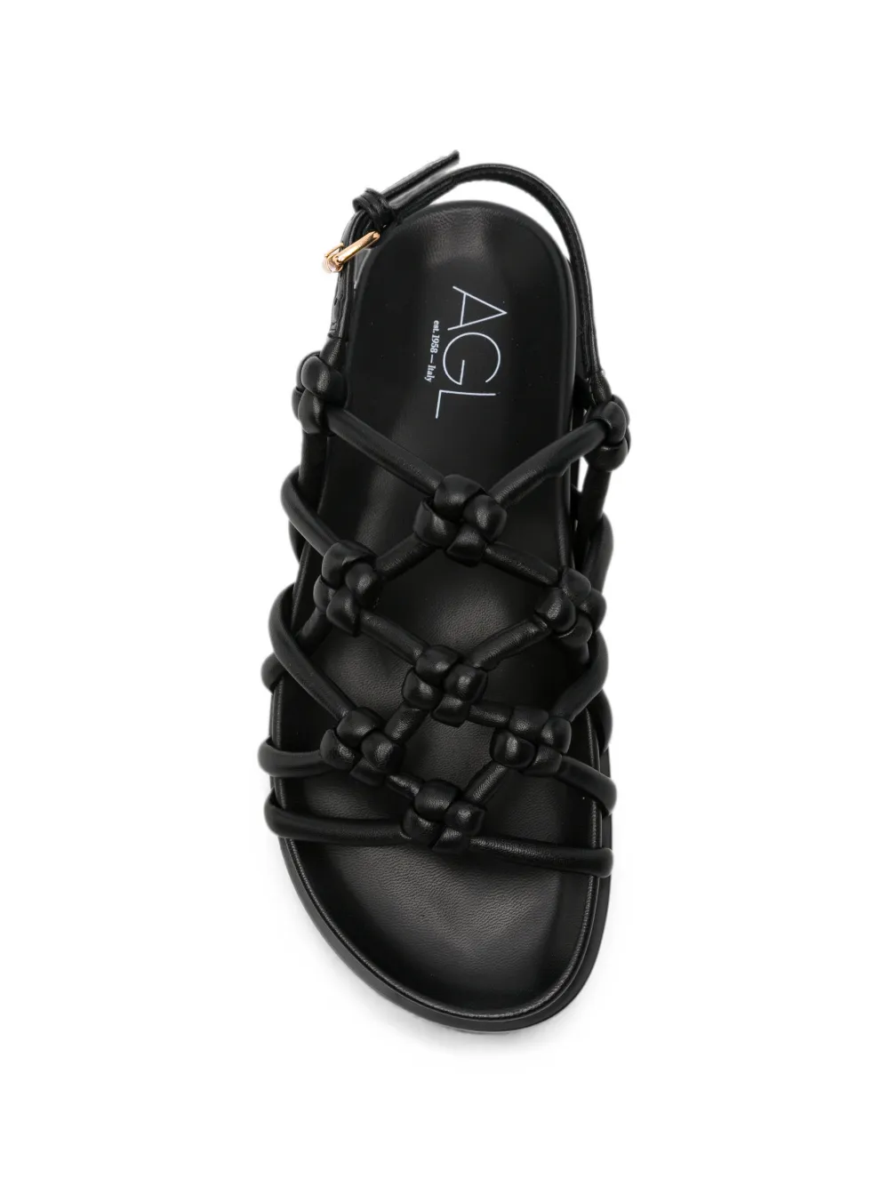 AGL Cristina Knots sandalen Zwart