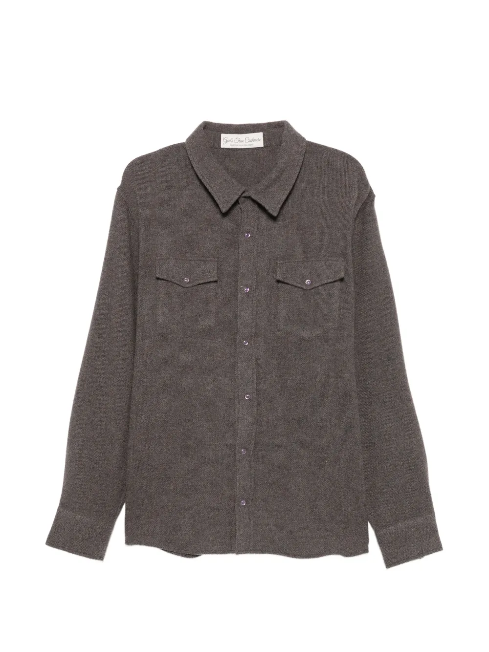 GOD'S TRUE CASHMERE Klassisches Hemd - Grau