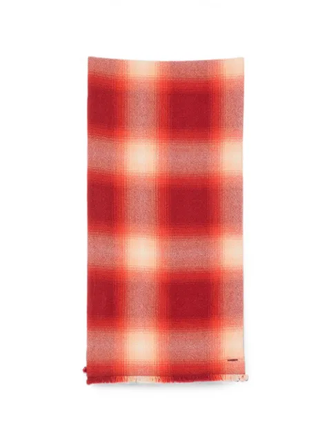 GOD'S TRUE CASHMERE ternet tørklæde med frynser