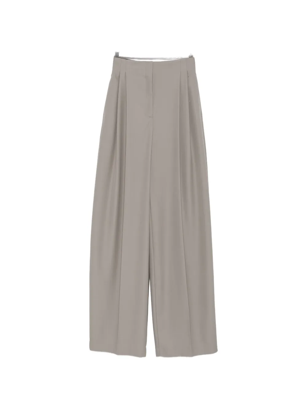 Mugler pleated wide-leg trousers - Grau