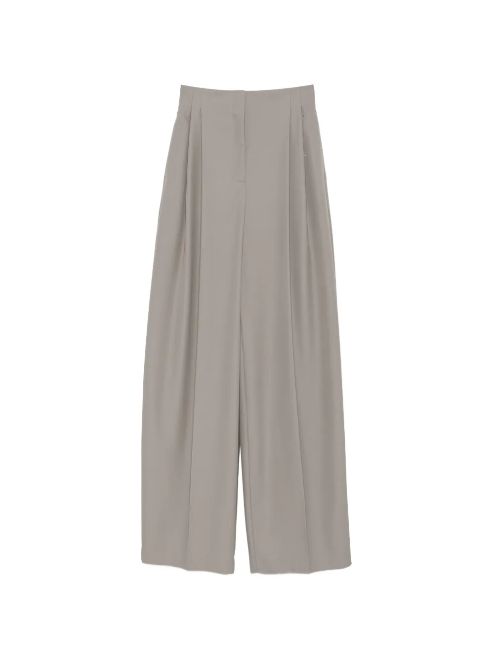 Mugler pleated wide-leg trousers - Grigio