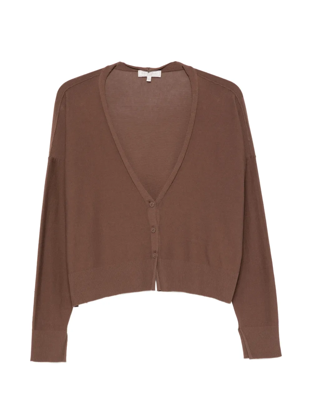 Antonelli V-neck cropped cardigan - Neutrals
