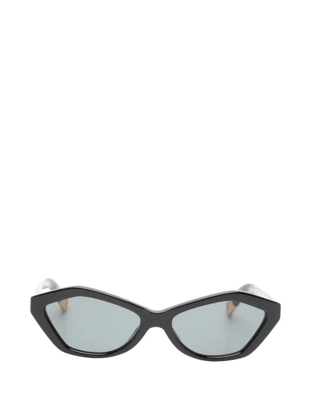 Jacquemus geometric-frame sunglasses - Schwarz