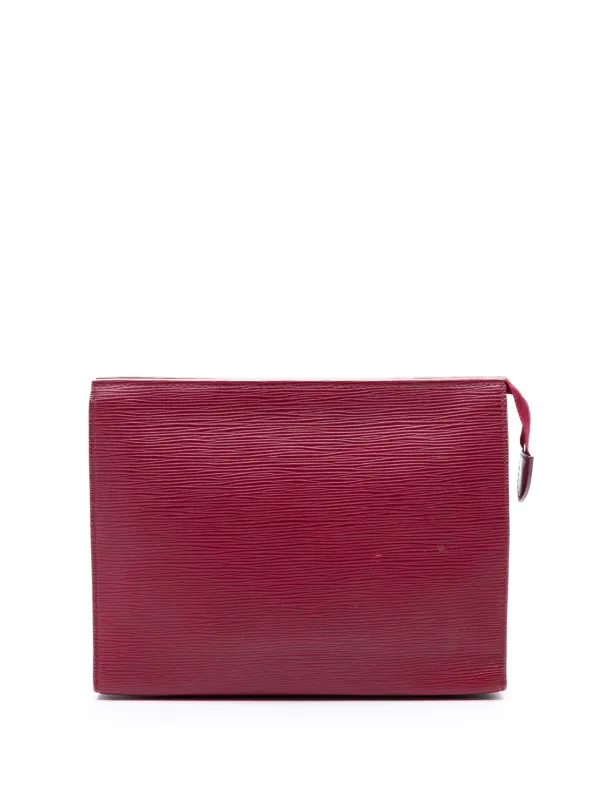 Louis Vuitton Pre-owned 2018 Epi Toiletry Pouch 26 Clutch Bag in Pink