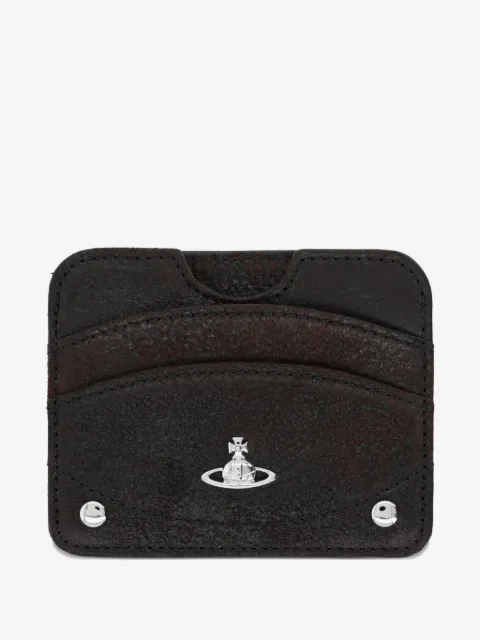 Vivienne Westwood Half Moon kortholder i læder med orbplade