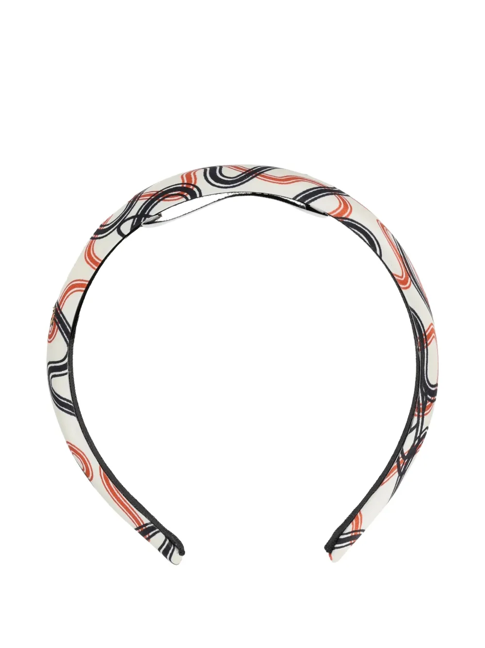 Vivienne Westwood abstract-print silk headband - Weiß