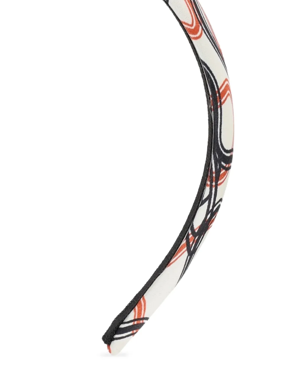 Vivienne Westwood Zijden haarband met abstracte print Wit