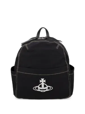 Vivienne Westwood Small Highland logo-plaque Backpack | Black
