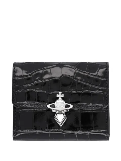 Vivienne Westwood Orb croc-effect leather wallet