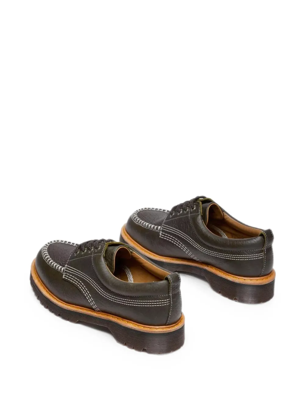 Dr. Martens Lowell derby schoenen met contrasterend stiksel Groen
