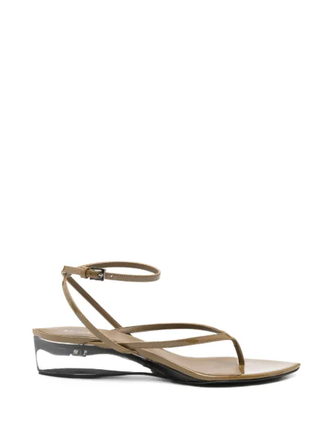 Alaïa transparent-wedge ankle-strap sandals