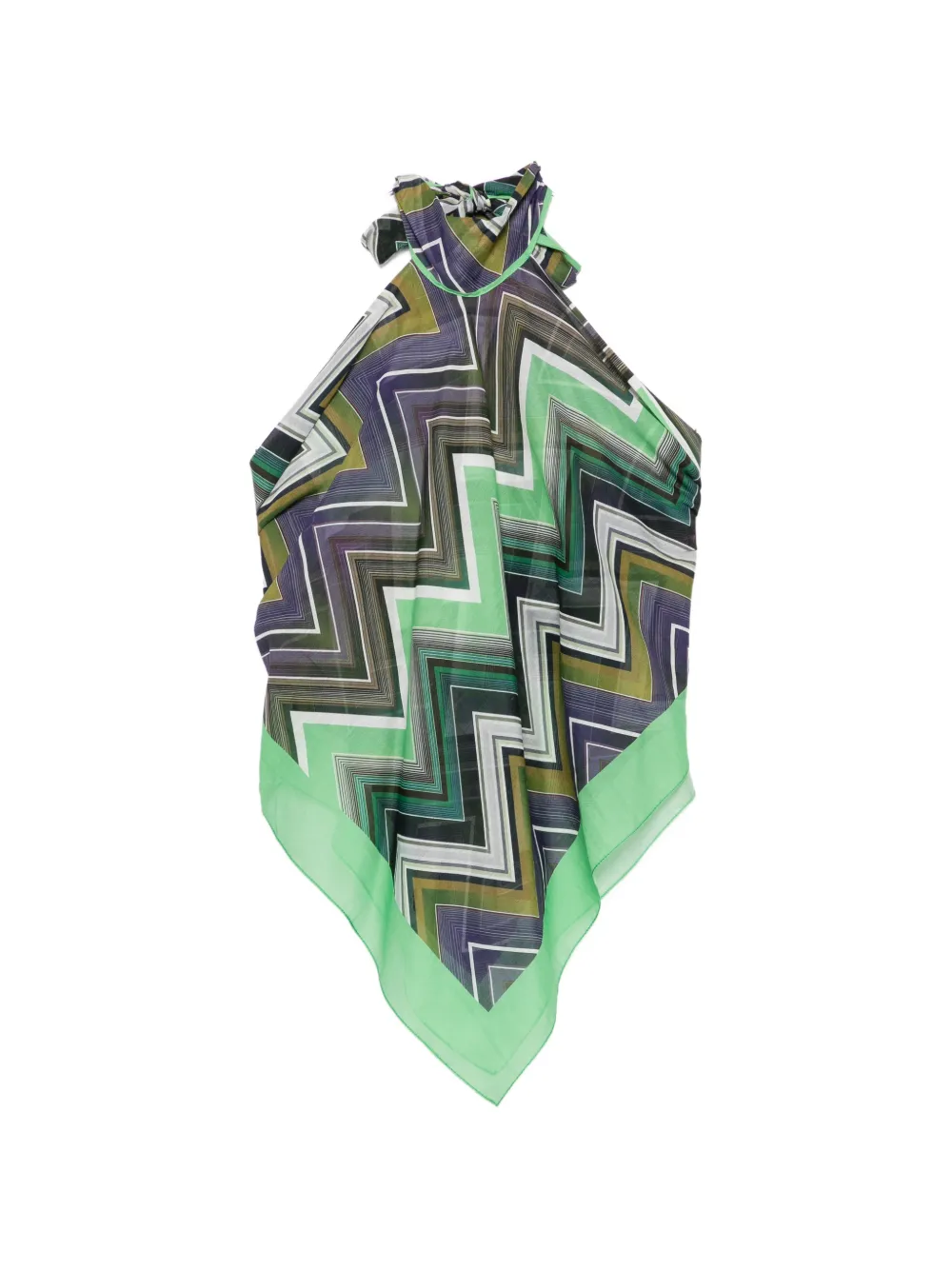 Missoni zigzag-print top - Grün