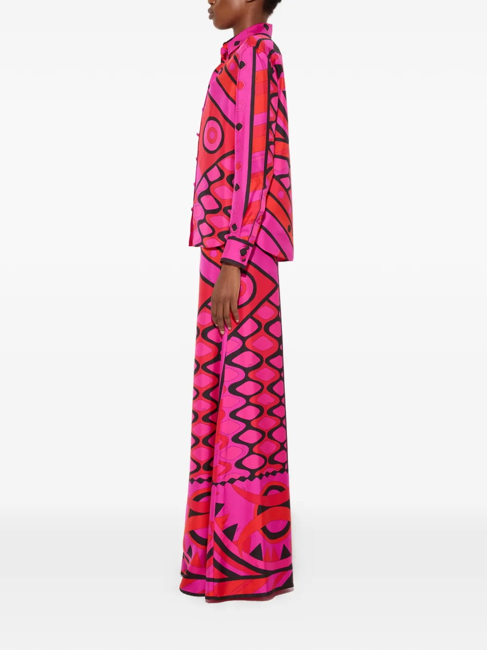 PUCCI Satijnen overhemd Roze