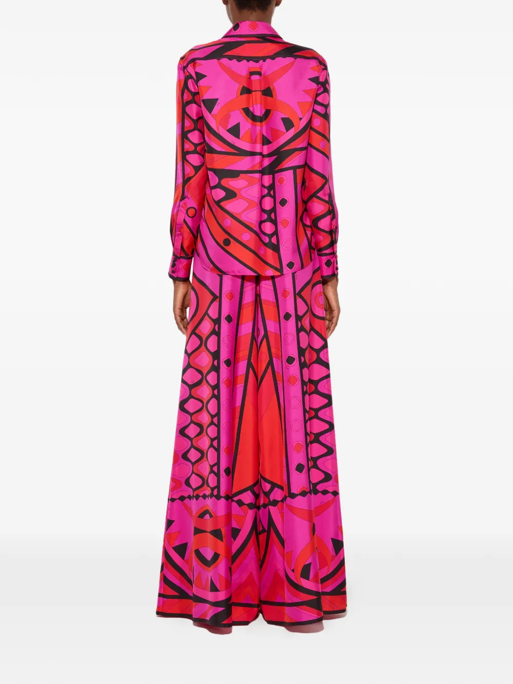 PUCCI Satijnen overhemd Roze