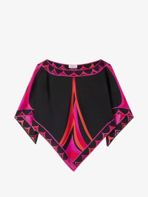 PUCCI Kaftan-Top mit Fari-Print