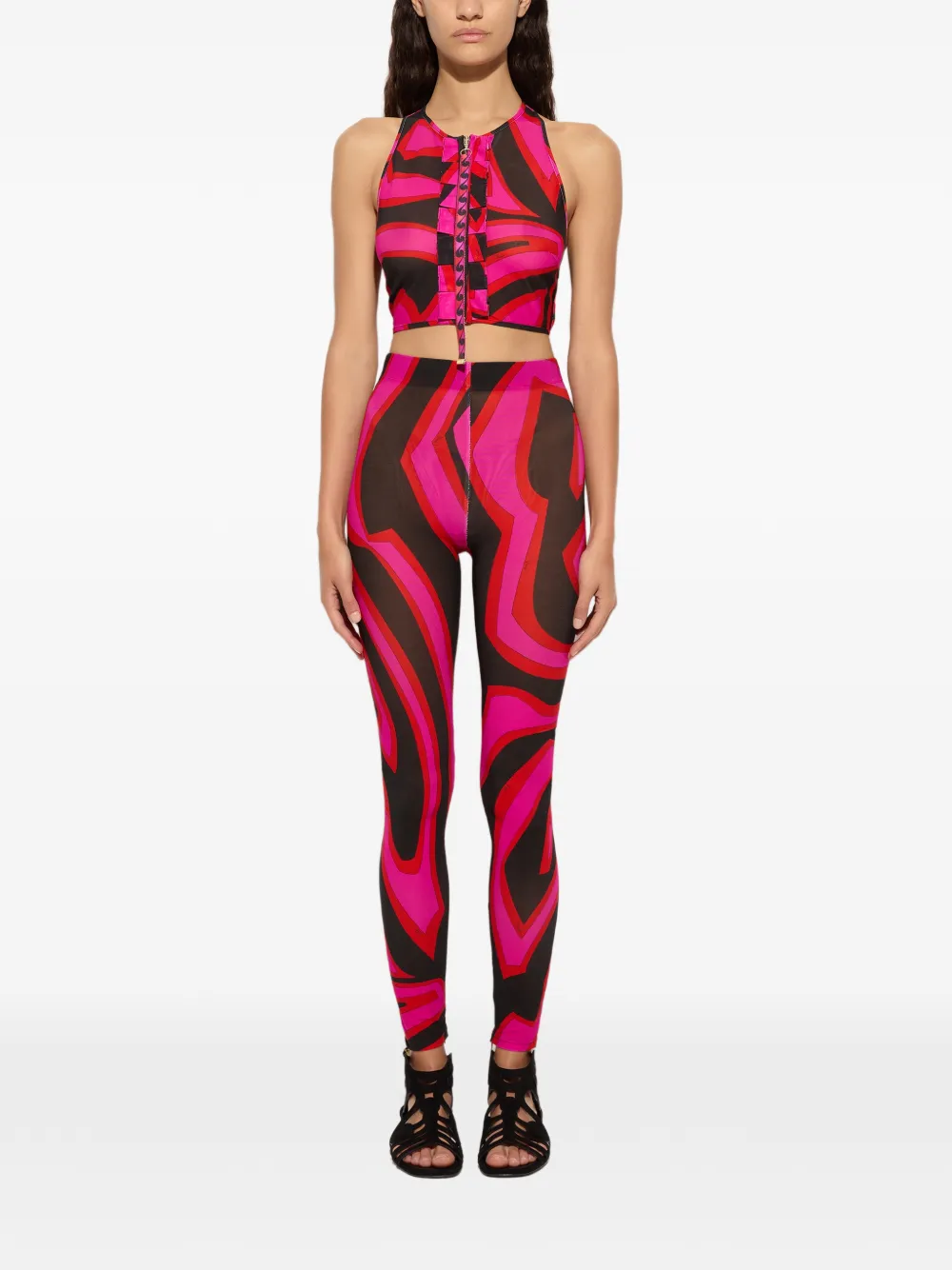 PUCCI Tanktop met Labirinto-print Roze