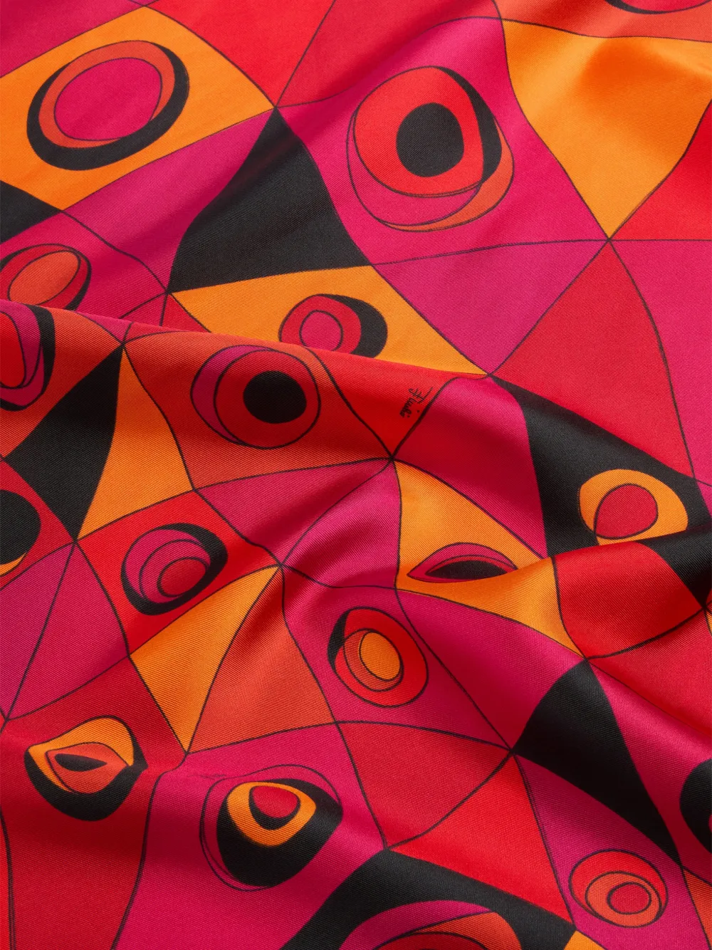 PUCCI Zijden sjaal met Angoli-print Roze