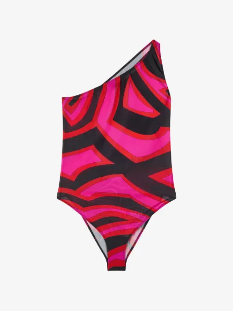 PUCCI Marmo-print one-shoulder bodysuit