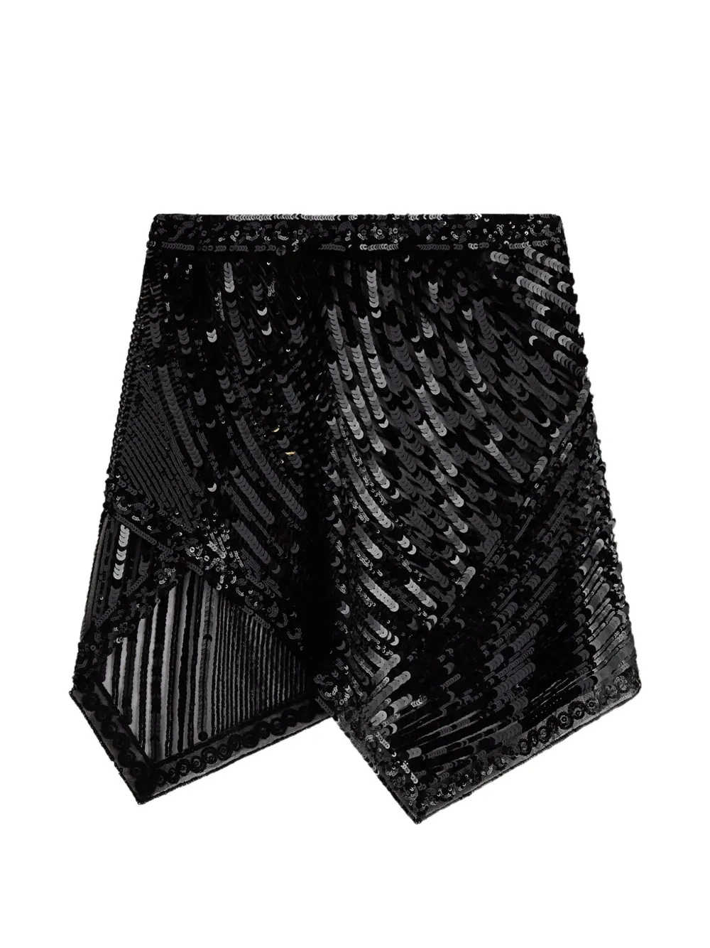 PUCCI embroidered tulle scarf skirt - Schwarz