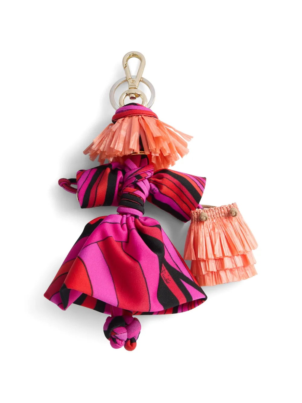 PUCCI bag charm in Iride-print - Rosa