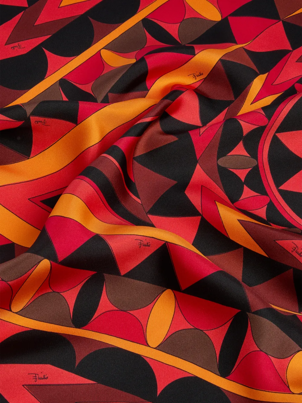 PUCCI Sjaal met geometrische print Rood