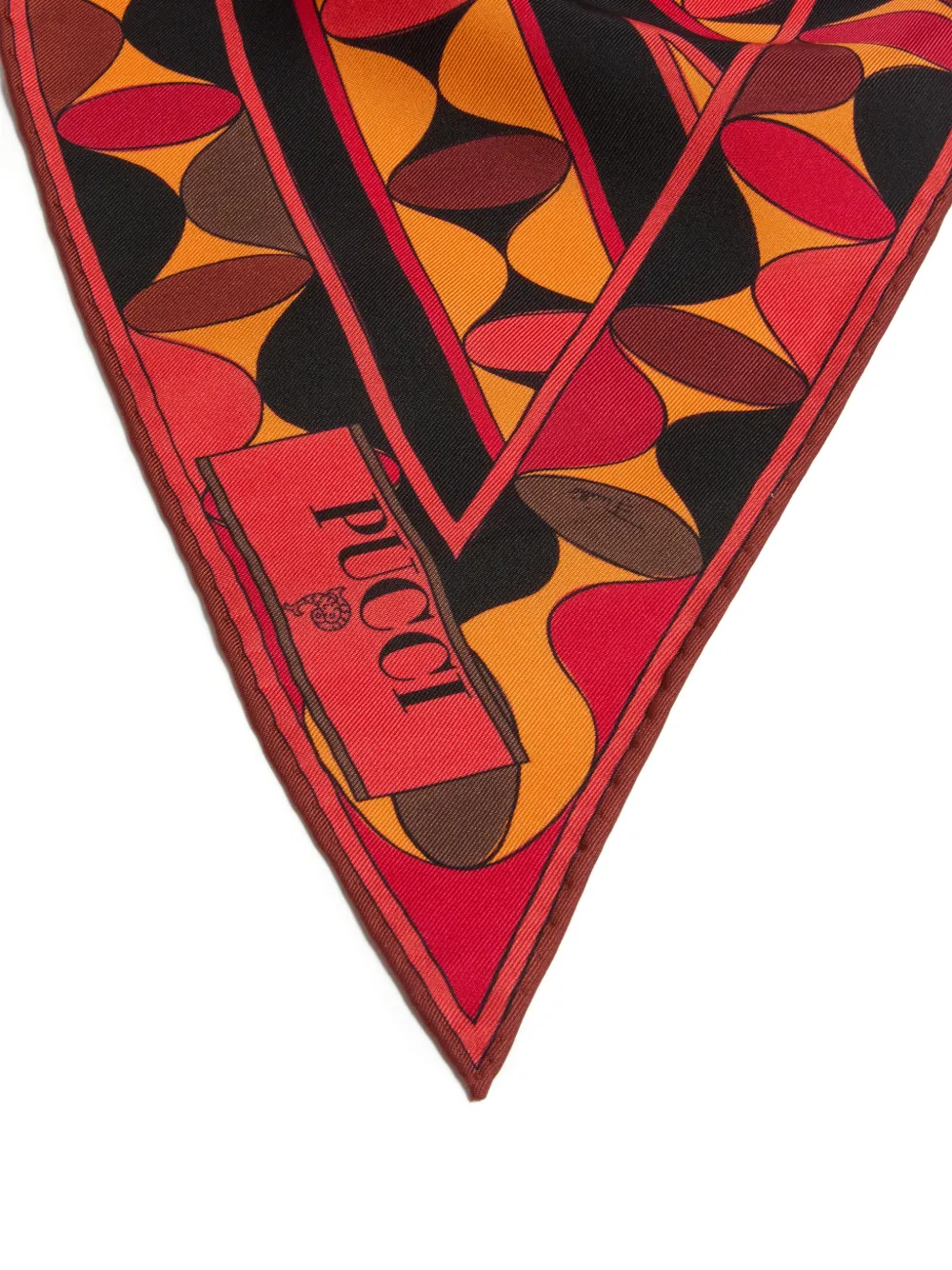 PUCCI Sjaal met geometrische print Rood