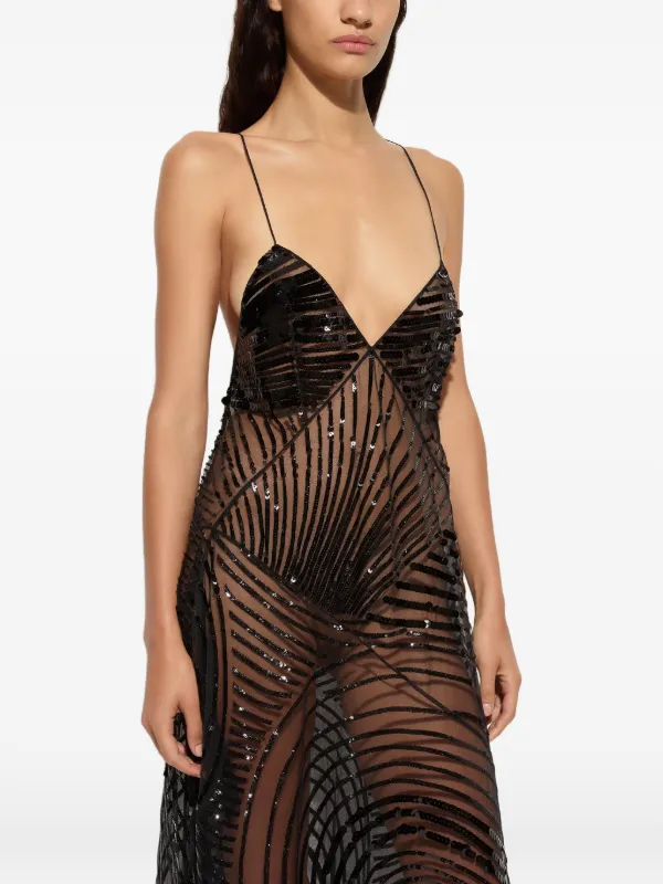pucci black dress Vintage Emilio Pucci Black Gown | Runway Piece With Pin Design and Open  Back Slit