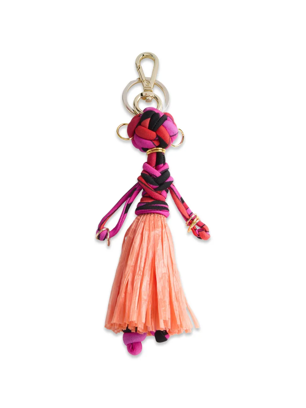 PUCCI bag charm in Iride print - Arancione