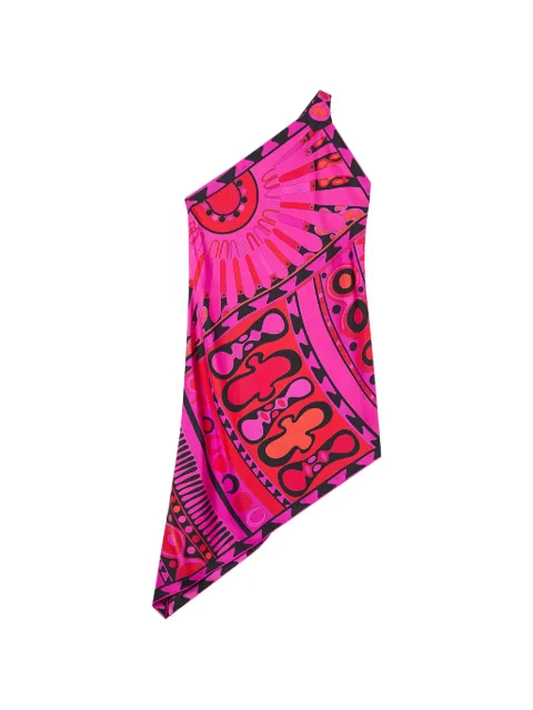 PUCCI Soleil-print one-shoulder dress