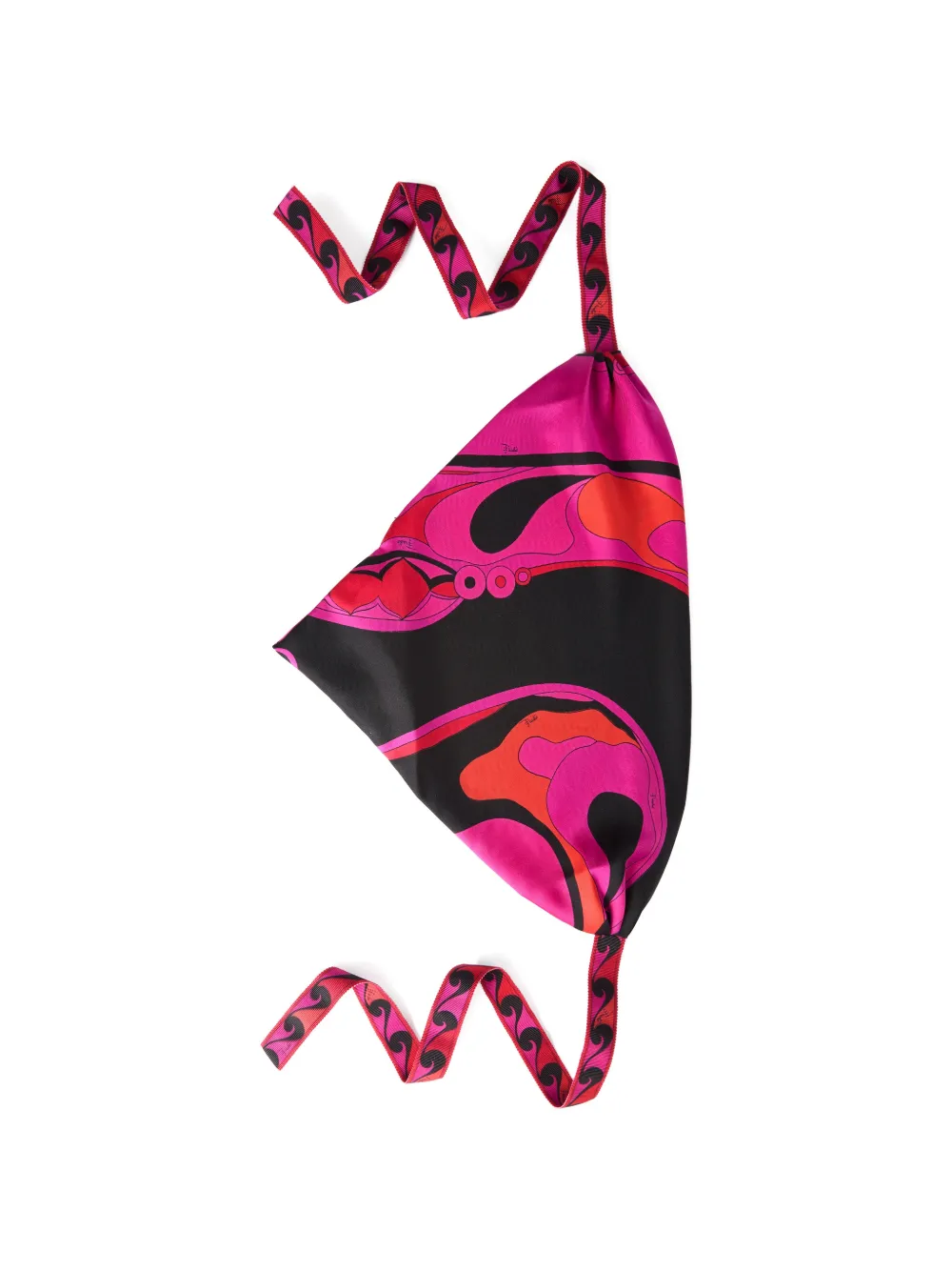 PUCCI Orchidee-print silk bandana - Rosa