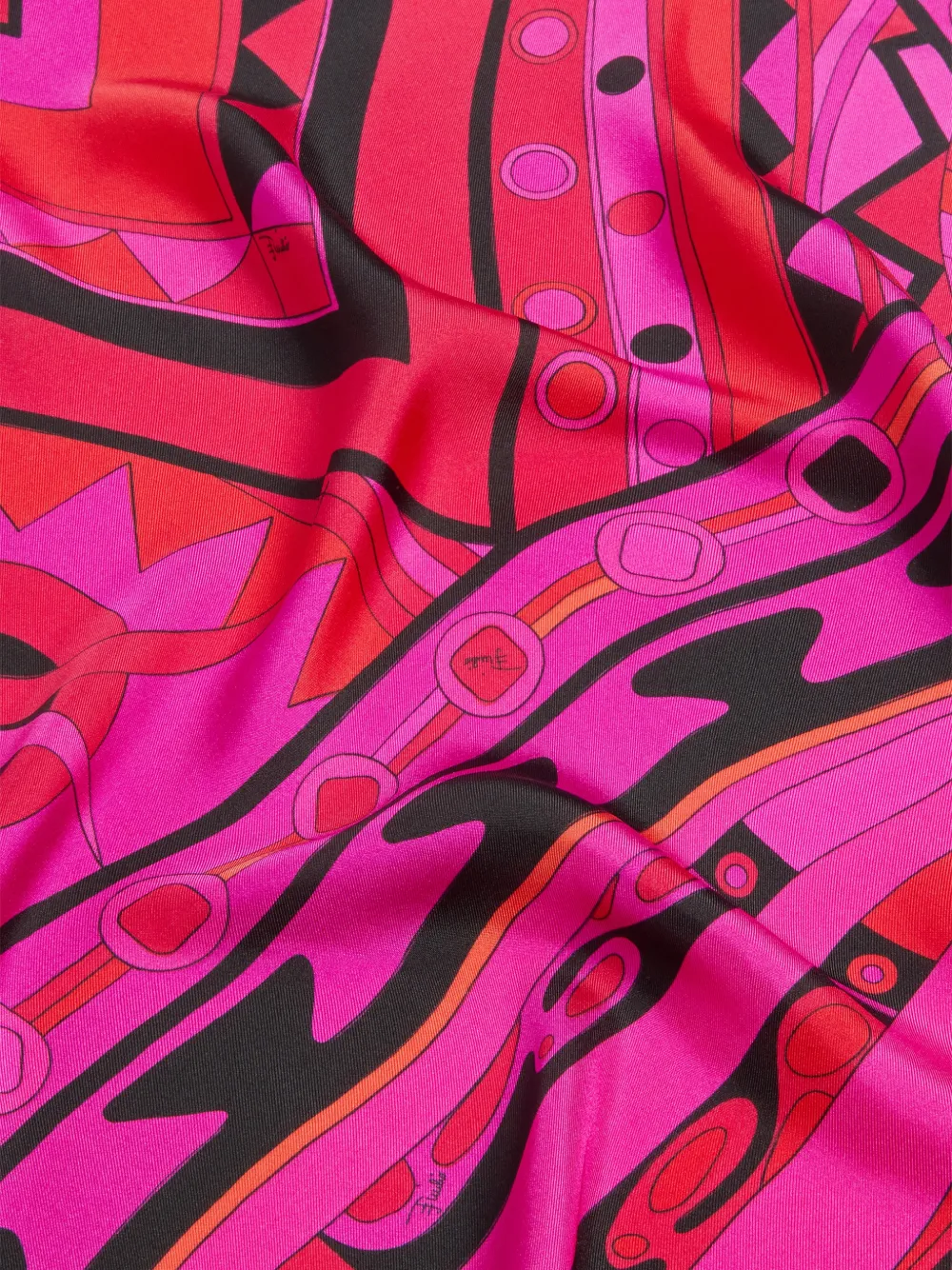 PUCCI Zijden stola met print Roze