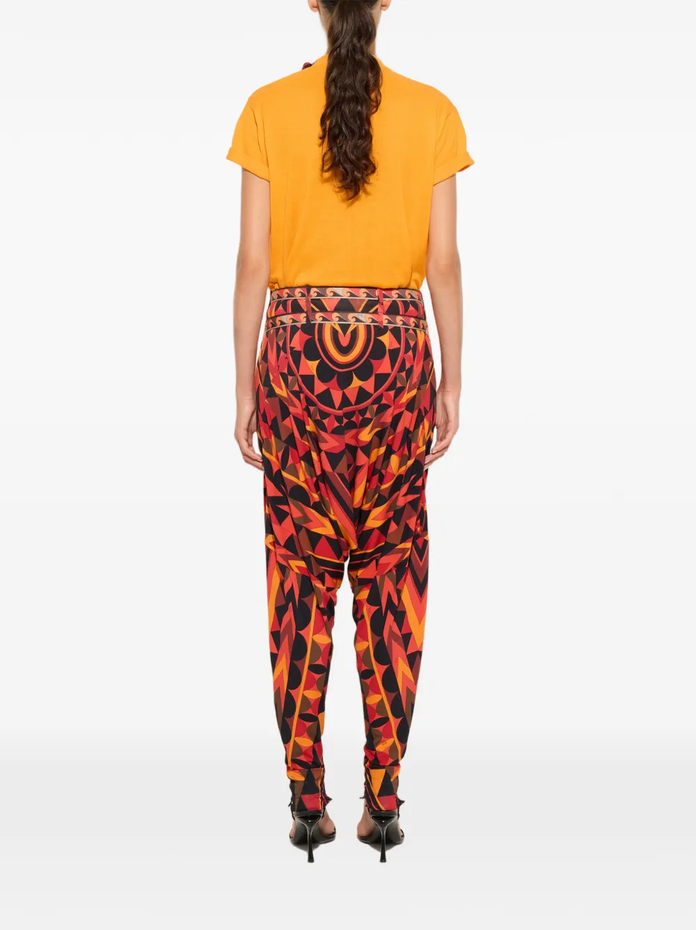 PUCCI Broek met Manuba-print Zwart
