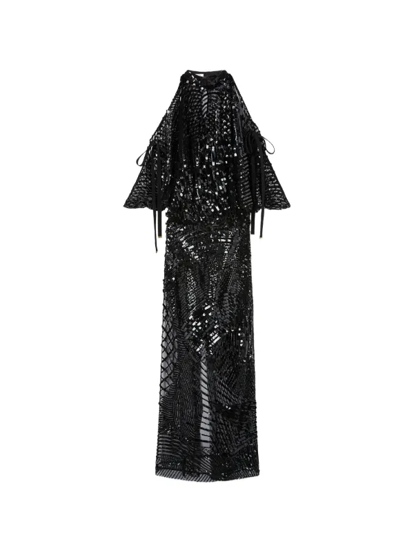 Pucci Embroidered Dress in Black
