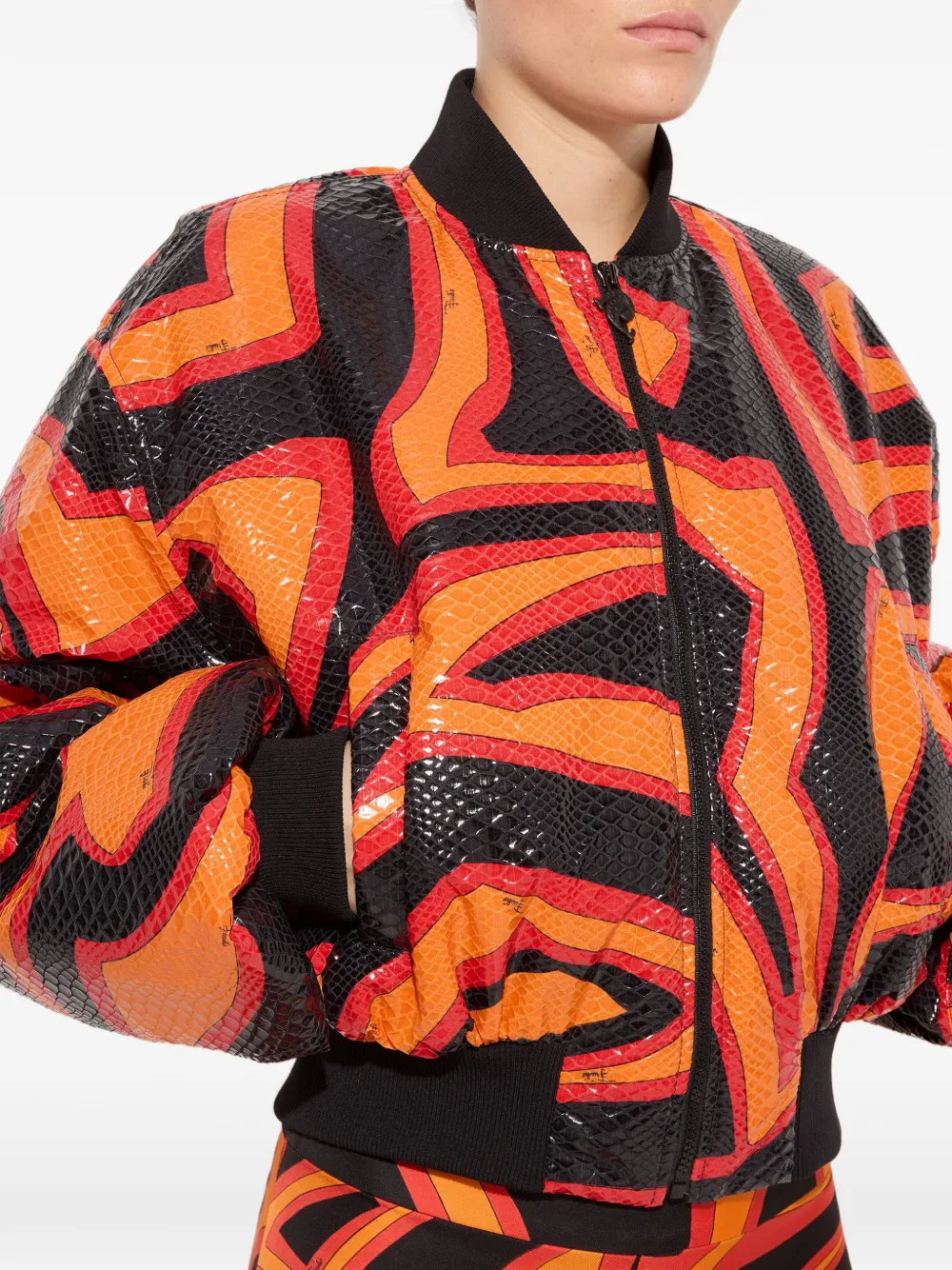 PUCCI Bomberjack met Labirinto-print Oranje