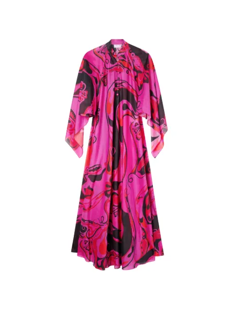 PUCCI caftan en coton imprimé orchidée