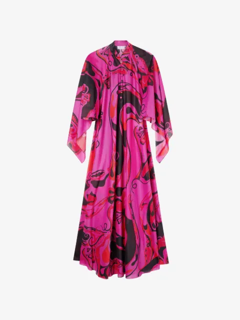 PUCCI Orchidee-print cotton kaftan
