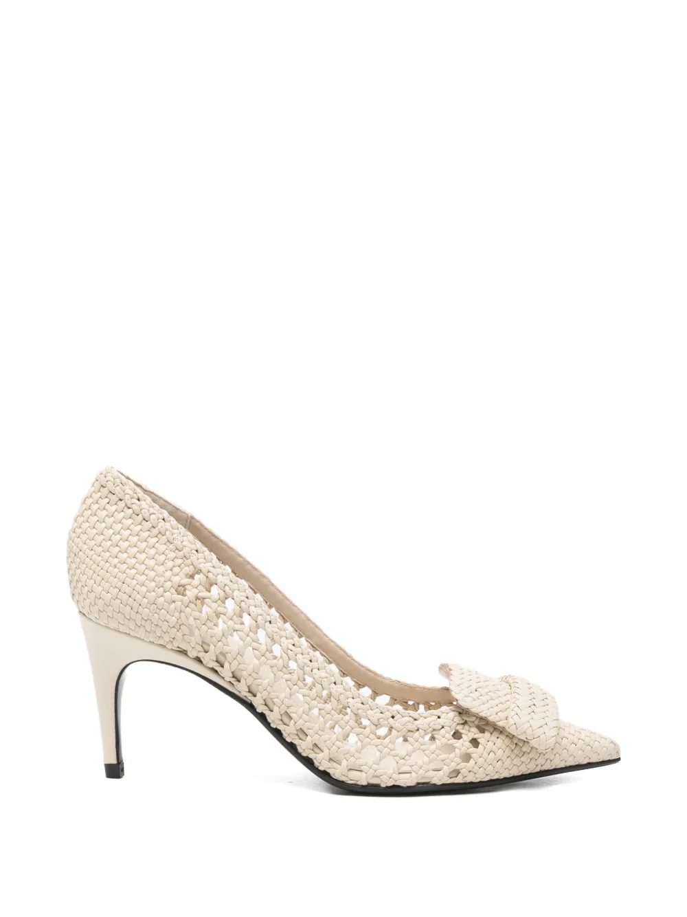 Sergio Rossi SR1 Braid woven pumps Beige